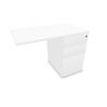 Retour pour bureau gamme Cinetic avec caisson porteur 3 tiroirs