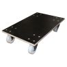 Plateau roulant bois - roues en polyamide
