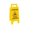 Chevalet modulable jaune - attention véhicules de manutention