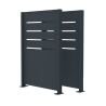 Cache conteneur poubelle - 2 modules