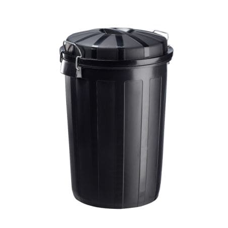 Poubelle de rue 95L Noir
