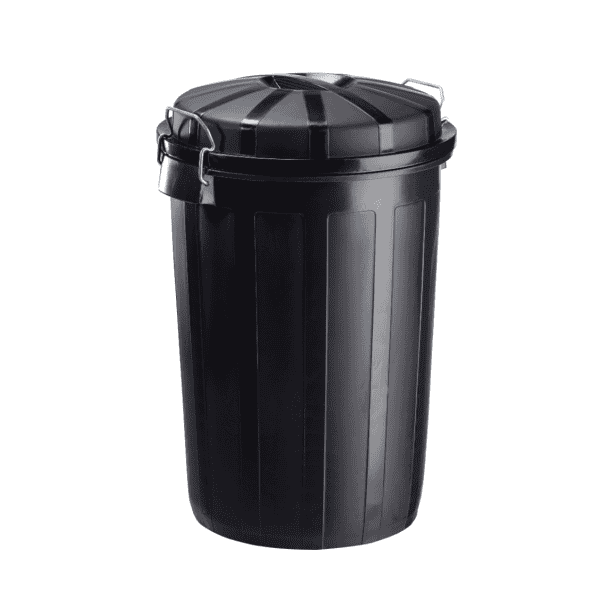 Poubelle de rue 95L Noir