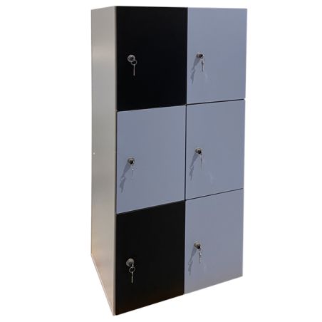 Casier cube simple 6 portes