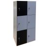 Casier cube simple 6 portes