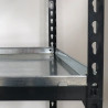 Kit rayonnage métallique avec 5 tablettes galvanisées