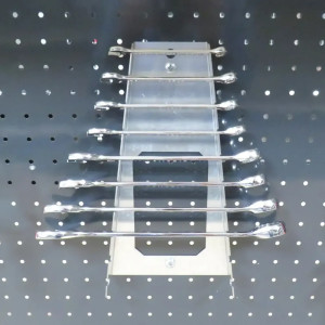Support 10 clefs plates pour fond perforé