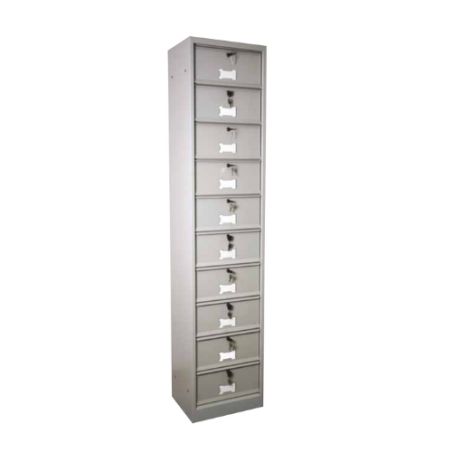 Armoire à clapet 10 cases beige
